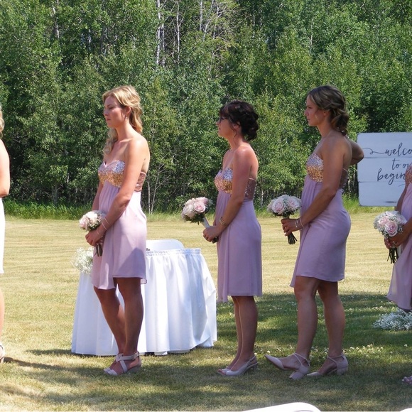 Rose Gold Bridesmaid/Prom/Cocktail Dress - Picture 14 of 14